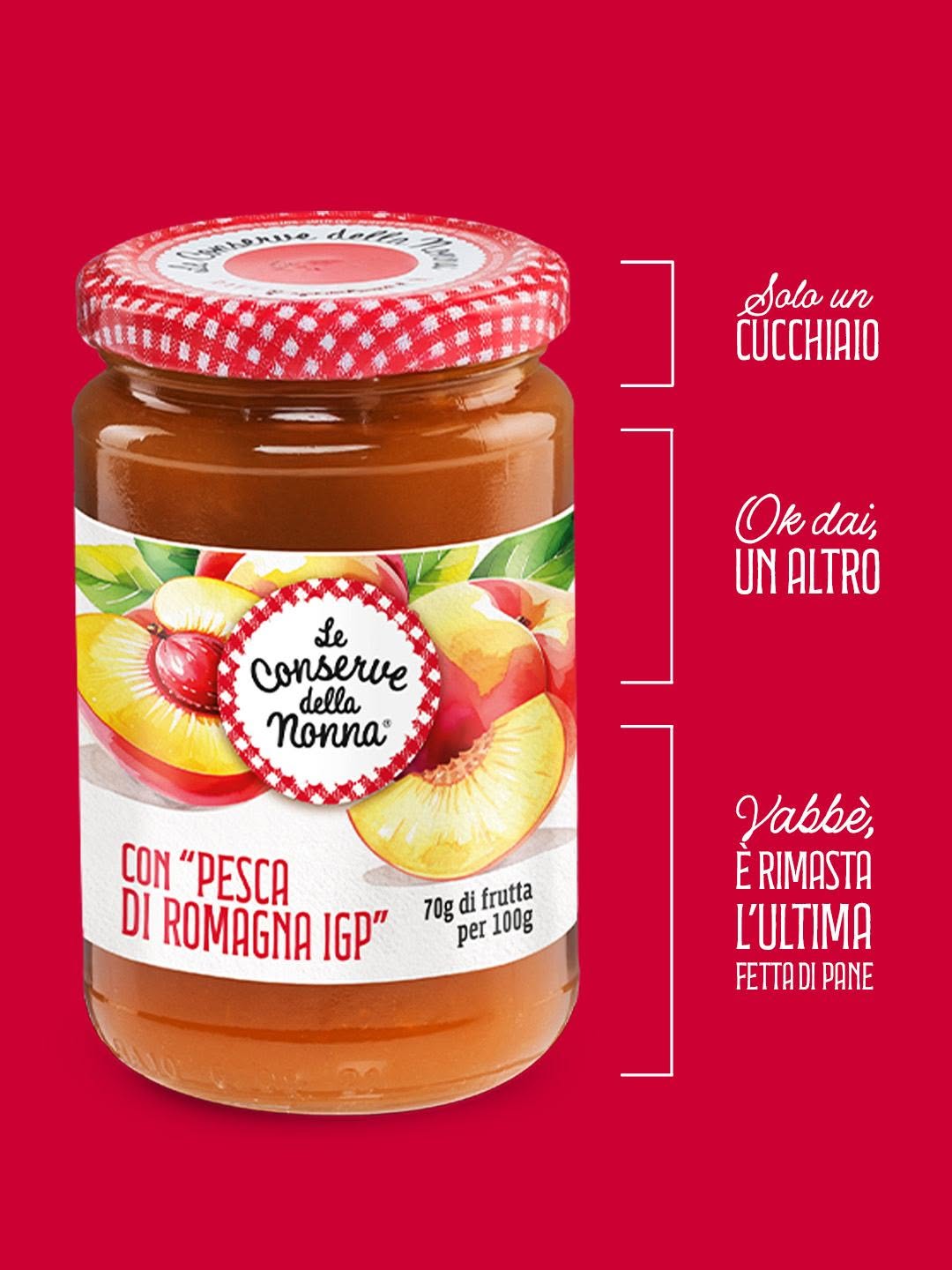 Confettura di pesche Le Conserve della Nonna