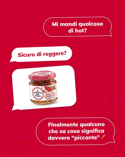 Post Instagram Le Conserve della Nonna: mi mandi qualcosa di hot?
