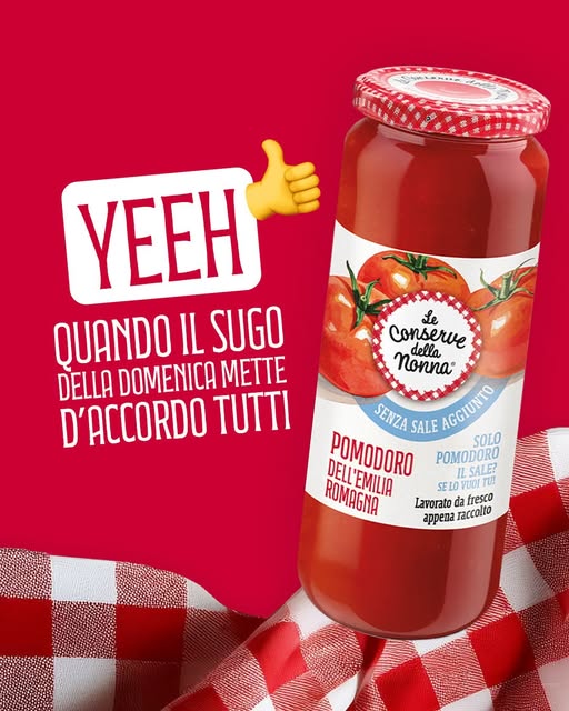 Post Instagram Le Conserve della Nonna: quando il sugo della domenica mette d'accordo tutti