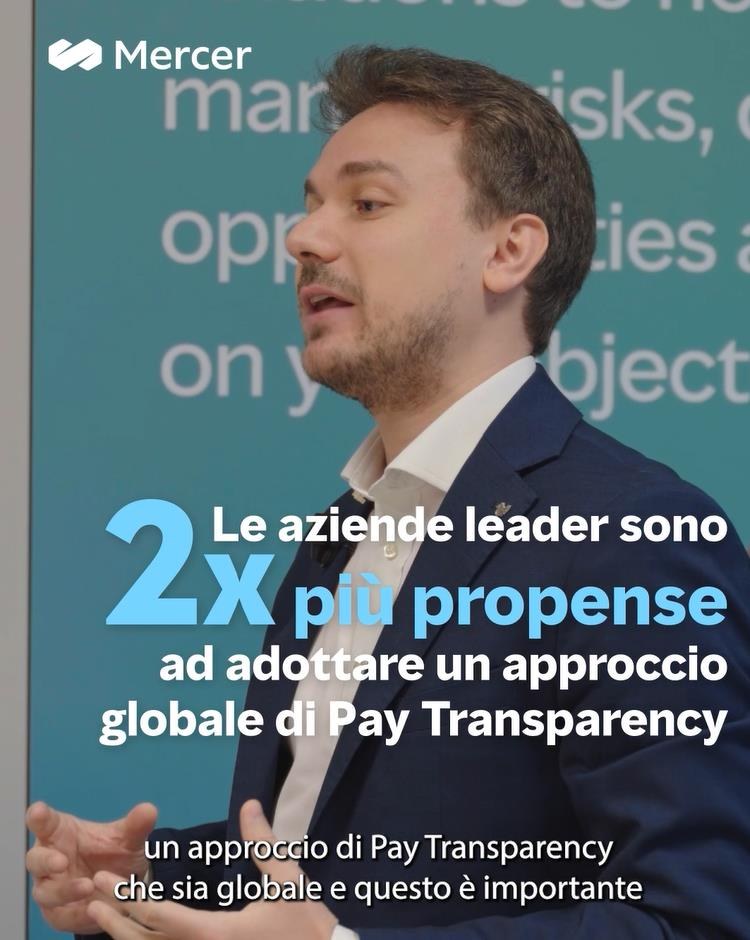 Pillola video Mercer: le aziende leader sono 2 volte più propense alla Pay Transparency