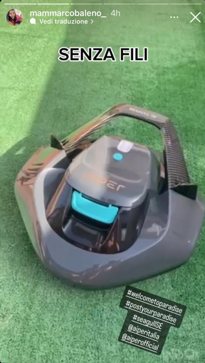 Story: il robot Aiper senza fili sul prato