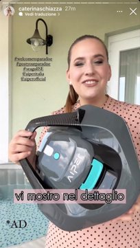 Story: la creator mostra il robot Aiper nel dettaglio