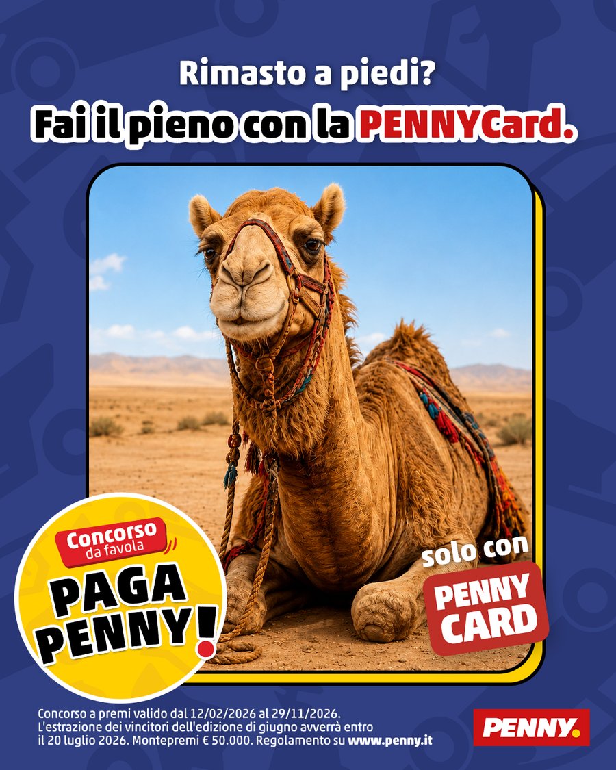 Post social Paga Penny: rimasto a piedi? Fai il pieno con la PENNYCard