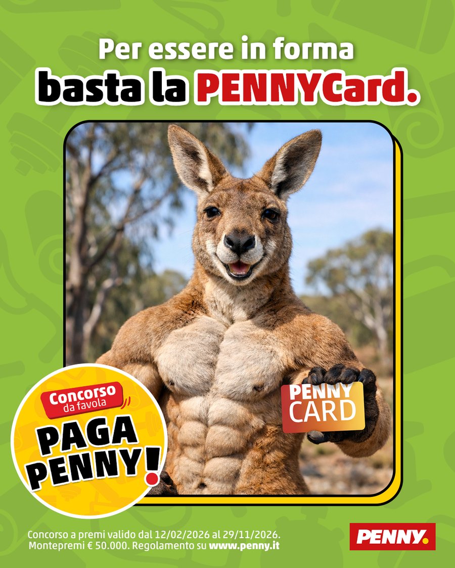 Post social Paga Penny: per essere in forma basta la PENNYCard