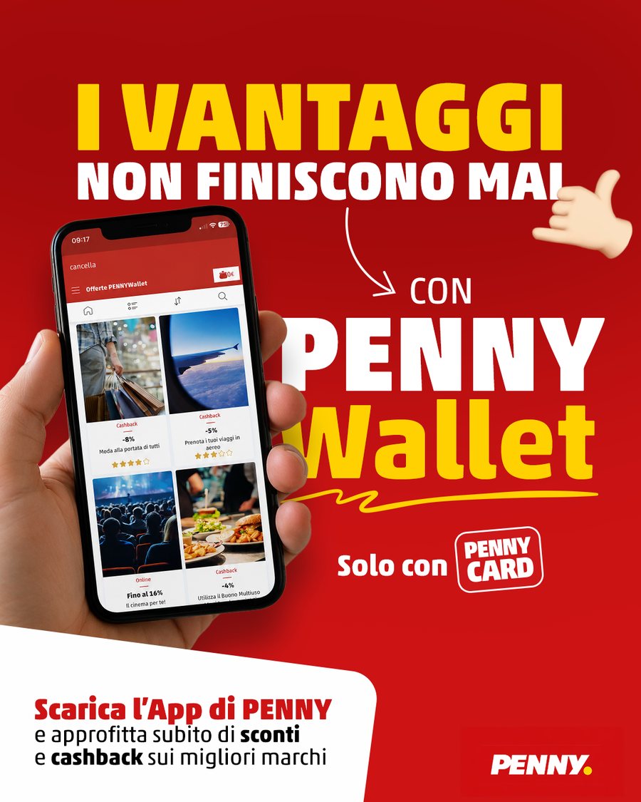 Post PENNY Italia: I vantaggi non finiscono mai con PENNY Wallet