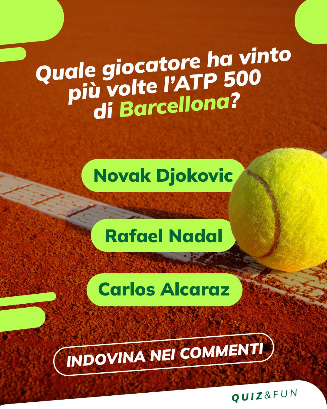 Quiz Sisal Community: chi ha vinto più volte l’ATP 500 di Barcellona