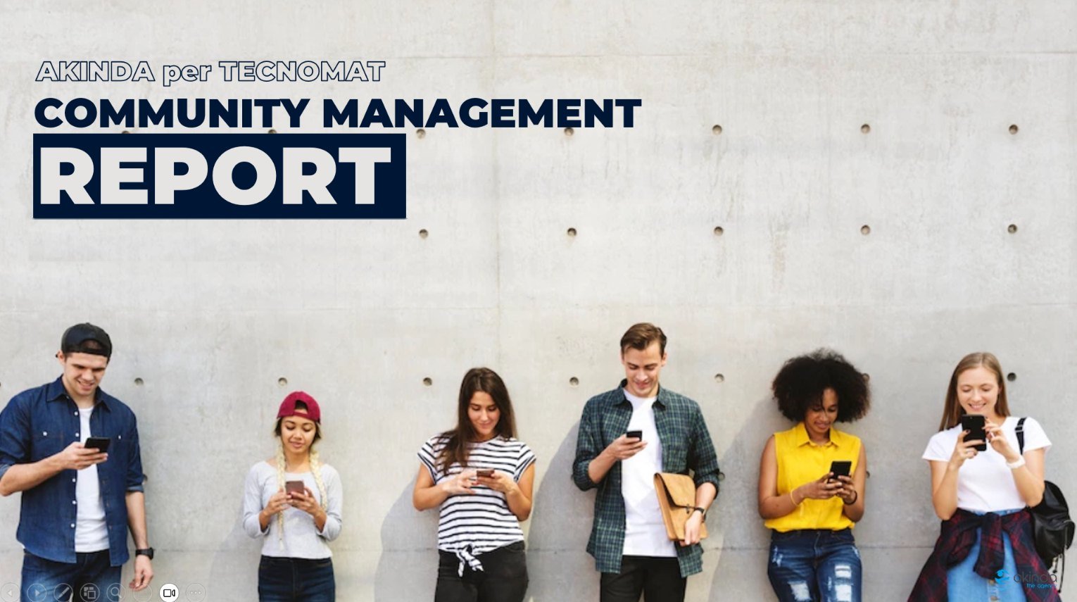 Copertina del report di community management per Tecnomat